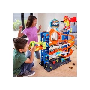 Hot Wheels Ultimate Garaj HKX48 Çok Katmanlı Yarış ve Ejderha Macerası Araba Oyun Seti 105x34x68 cm