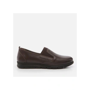 Hotiç 01AYH262850A480 Hakiki Deri Kahve Kadın Loafer