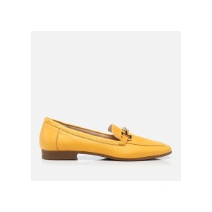 Hotiç 01AYH268520A350 Hakiki Deri Hardal Kadın Loafer