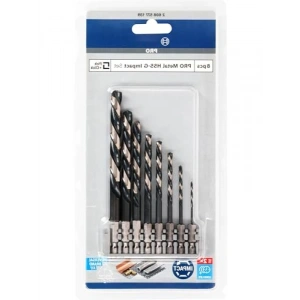 HSS Spiral Matkap Ucu Seti, 8 Adet, Güçlü Metal Yapı