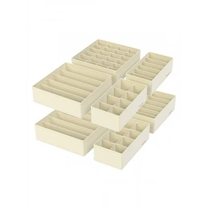 İç Çamaşırı Düzenleyici Set, 8li Katlanabilir Kumaş Kutular ile