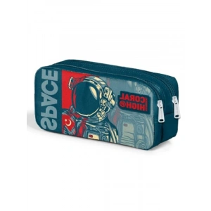 İki Bölmeli Polyester Kalem Çanta