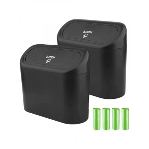 İki Parça Mini Taşınabilir Araç Çöp Kutusu, Evrensel Kullanım için