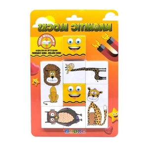 İki Parçalı Manyetik Hayvan Figürleriyle Eğlenceli Puzzle