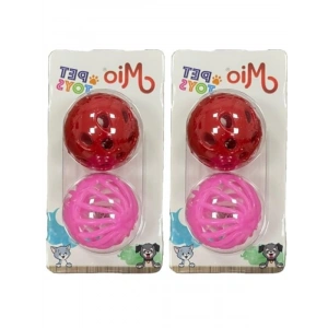 İkili Asetatlı Klasik Top, 3.8 cm, Eğlenceli Kedi Oyuncağı