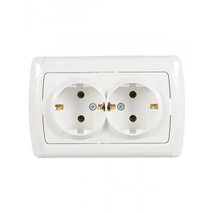 İkili Beyaz Top Priz - Güvenilir Ev Kullanımı