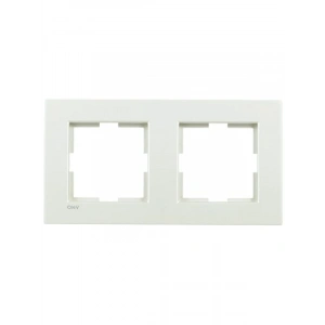 İkili Çerçeve | Met Beyaz Renk | Plastik Malzeme