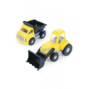 İkili Kamyon-Dozer Seti - Dolu Jumbo Modeli