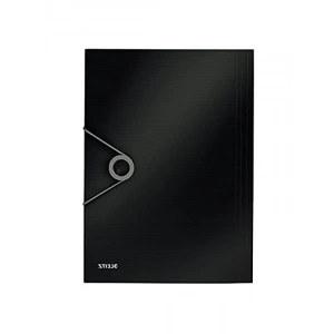 İnce Lastikli Dosya, 150 Sayfa Kapasiteli, Siyah