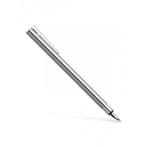 İnce Tasarımlı Metal Dolma Kalem, Parlak Çelik Gövde