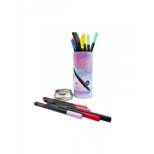 İnce Uçlu 15li Keçeli Kalem Seti - Ergonomik Tasarım