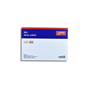 A6 Boyutunda Beyaz Çizgili Index Kartı, Pratik Notlar İçin