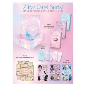 İndigo Kitap Zirve Ötesi Serisi Ciltli Yan Boyamalı Set 3 Kitap Adora Yağmur 1208 Sayfa