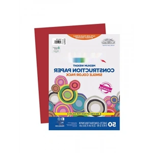 İnşaat Kağıdı - Tatil Kırmızısı, 9 x 12, 50 Yaprak