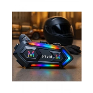IPX6 Kask Intercom Motosiklet Bluetooth Kulaklık, Mioji 110 RGB