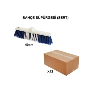 Izmir Fırça Arge Toptan Bahçe Süpürgesi 40 Cm (Sert) - 12 Adet