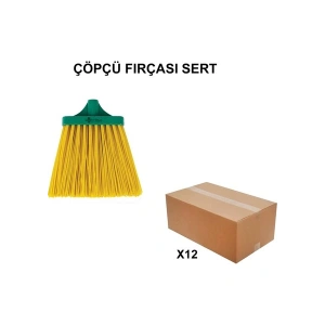 Izmir Fırça Arge Toptan Çöpçü Fırçası Sert -12 Adet