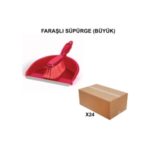 Izmir Fırça Arge Toptan Faraşlı Süpürge Büyük - 24 Adet