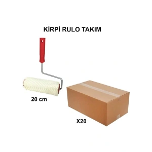 Izmir Fırça Arge Toptan Kirpi Rulo Takım 20 cm 20 Adet 011618