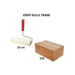 Izmir Fırça Arge Toptan Kirpi Rulo Takım 25 cm 20 Adet 012110