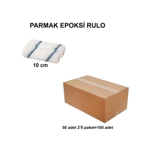 Izmir Fırça Arge Toptan Parmak Epoksi Rulo Yedek 10 cm (2Lİ)-100 Adet 012776