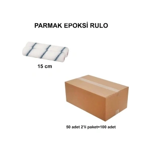 Izmir Fırça Arge Toptan Parmak Epoksi Rulo Yedek 15 cm (2Lİ)-100 Adet 012790
