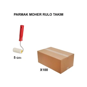 Izmir Fırça Arge Toptan Parmak Moher Rulo Takım 5 CM-100 Adet 010697