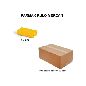 Izmir Fırça Arge Toptan Parmak Rulo Mercan 10 cm (2LI)-100 Adet 012585