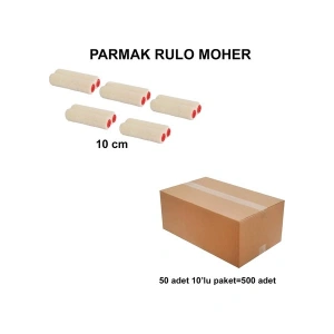 Izmir Fırça Arge Toptan Parmak Rulo Moher Yedek (10lu) 10CM -500 Adet 012608