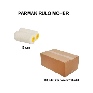 Izmir Fırça Arge Toptan Parmak Rulo Moher Yedek (2li) 5cm -200 Adet 012424