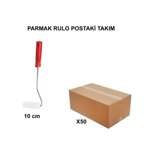 Izmir Fırça Arge Toptan Parmak Rulo Postaki Takım 10CM - 50 Adet 010901