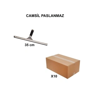 İzmir Fırça Ege ArgeToptan Camsil Paslanmaz 35 cm - 10 Adet 005143