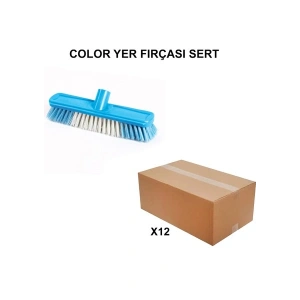 İzmir Fırça Ege ArgeToptan Color Yer Fırçası Sert - 12 Adet 001336