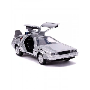 Jada, 253252003, Geleceğe Dönüş 2 Zaman Makinası Oyuncak Araba , Ayrıntılı İç Mekan, 1:32 ölçek, Açılabilir Kapılar, Lisanslı, Back To The Future 2 Time Machine Car