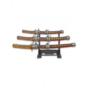 Japon Temalı 3’lü Mini Zarf Açacağı Seti, Metalik Görünümlü