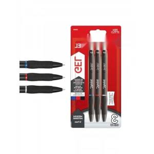 Jel Mürekkepli Kalem Seti, 0.7 mm - Siyah, Mavi, Kırmızı - 3lü