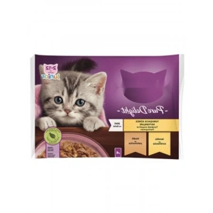 Jöle İçinde Tavuklu ve Hindili Yavru Kedi Konservesi, 4x85 Gr