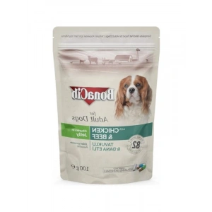Jöleli Tavuklu-Dana Etli Pouch Yetişkin Köpek Yaş Maması 100 gr X12 Adet