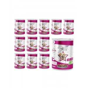 Jöleli Tavuklu Konserve Mama - 400 Gr x 12 Adet