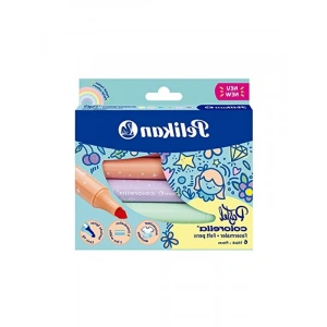 Jumbo Keçeli Kalem Seti, 6lı Kutu, Pastel Renkler