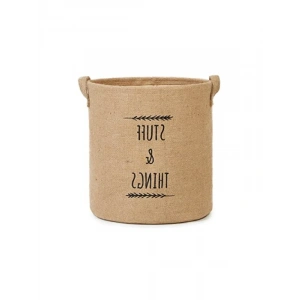 Jüt Silindir Sepet - 30x31 cm, Dekoratif ve Şık