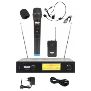 Kablosuz EL ve Headset Mikrofon Seti - Çiftli Telsiz