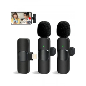 Kablosuz klipsli mikrofon, profesyonel kayıtlar ve röportajlar için mükemmel seçim