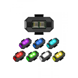 Kablosuz LED Anti Çarpışma Uyarı Işığı, 7 Renk ve 30 Mod Seçeneği