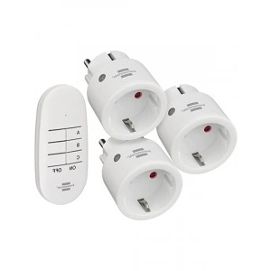 Kablosuz Priz Seti - 3lü Uzaktan Kumanda ile Kontrol