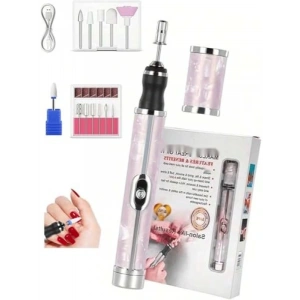 Kablosuz Profesyonel Tırnak Törpüsü ve Manikür Seti - 12 Başlıklı