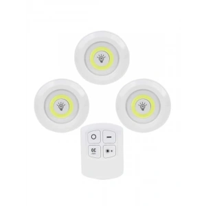 Kablosuz Uzaktan Kumandalı LED Işık Seti - 3lü Gece Lambası