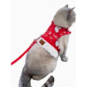 Kaçış Önleyici Kedi ve Küçük Irk Köpek Gezdirme Tasması, M Boy