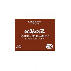 Kahverengi 6lı Paket Scrikss Kartuş Dolma Kalem Kartuşu