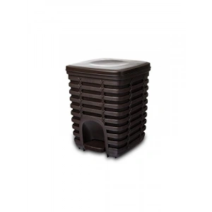 Kahverengi 9 Litre Kapasiteli Pedallı Çöp Kovası